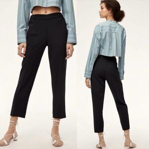 Aritzia Wilfred Darontal Black Cropped Pants 2